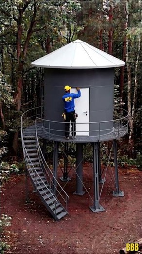 I Turned This Rusty Water Tank Into a Secret Luxury Room 😱 #shorts #secretroom