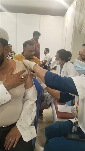 Administration of IM injection to deltoid muscle