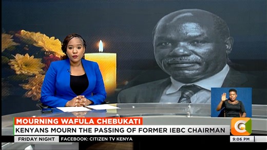 Mourning Wafula Chebukati: Kenyans mourn the passing of former IEBC chairman Chebukati died while receiving treatment in Nairobi Ruto: Our thoughts and prayers are with his family Chebukati presided over the controversial 2022 polls #CitizenFridayNight Olive Burrows | Citizen TV Kenya
