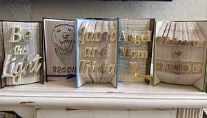 Custom Folded Book Art: Personalized Bookfolding Bookami Gift - Etsy