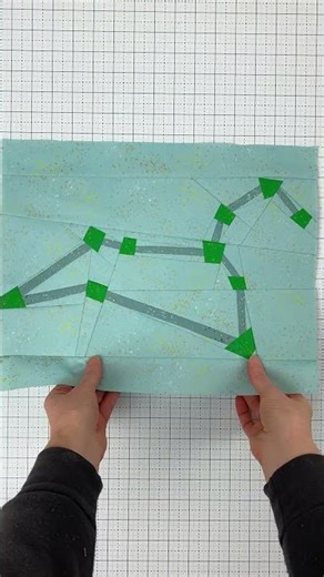 Leo Zodiac Constellation Star Quilt Block Paper Pieces coming together + reveal #quilting