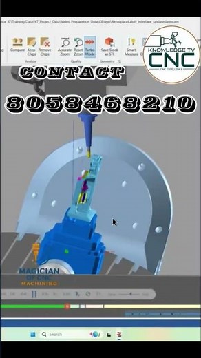 Mastercam Helical Milling Simulation | Thread/Slot Toolpath | Magician of CNC