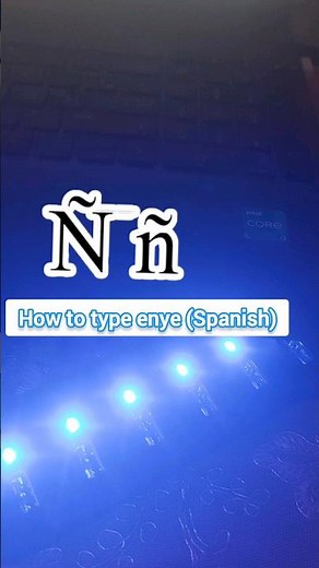 How to type enue ñ Ñ spanish letter #teclado #spanish #keyboard #laptop #ordenador #pc # #rmmshorts