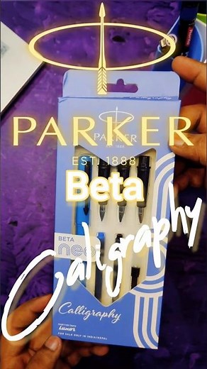 Parker Beta Calligraphy Fountain Pen #school #students #stationery #unboxing #parker #pen
