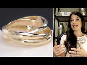 Adorna 14K Gold 3-Band Rolling Ring 3g on QVC