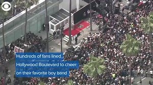 Tomorrow, IT'S GONNA BE MAY, but today, it was like a concert as hundreds of screaming fans came out to watch *NSYNC get a star on the Hollywood Walk of Fame! | KDKA-TV | CBS Pittsburgh