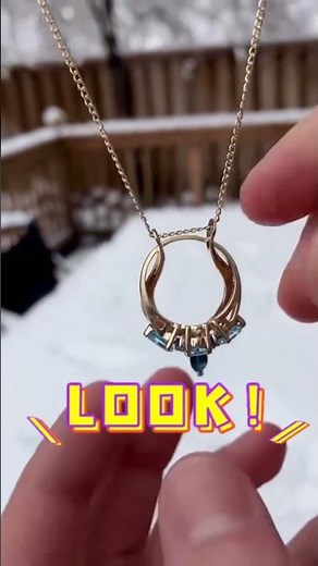 🔑✨ How to DIY Use a Ring Holder Necklace？ 💍 #jewelry #customjewelry