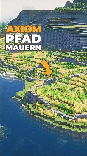 How to build field walls with the Axiom path tool 🧱 #minecraft #minecraftbuilding