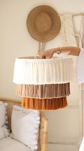 Cactus & Macrame | How to make the Macrame Fringe Lampshade ? 💫 I can finally share this tuto 🙌🏼This was a really fun but challenging project. Love when... | Instagram