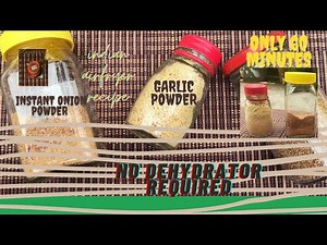 Airfryer Onion Garlic Powder Recipe indian Without Dehydrator