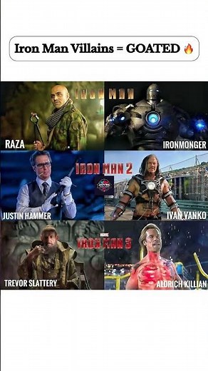 Best Iron Man Villains! #IronMan #Marvel #IronMonger #Whiplash
