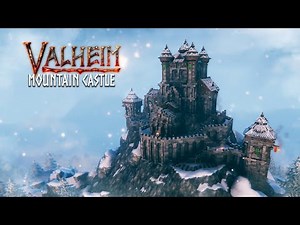 Valheim - Giant Mountain Castle on top of a mountain peak.