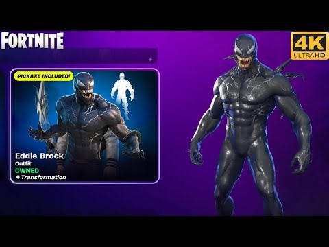 Eddie Brock is BACK and Skin Gameplay - Fortnite (4K 60FPS)
