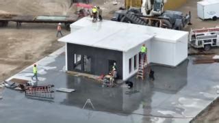 SNEAK PEEK: This modular home was designed by UCI engineering students. A revolutionary feature: walls that are light, energy-efficient, earthquake-resistant, soundproof and take three hours to burn in the event of a fire. LUCID is being built now and will be on show to compete in the OC Sustainability Decathlon from 10/5-10/15. 🐜🌎👍 #engineering #sustainability #engineeringstudents #civilengineering | The Henry Samueli School of Engineering at UC Irvine