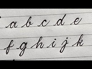 How to Write Cursive Small Alphabet | Cursive Lower case Alphabet practice| Let's Write