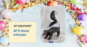 Watch Jet Creations Inflatable Skunk 360 Degree View Video on Amazon Live