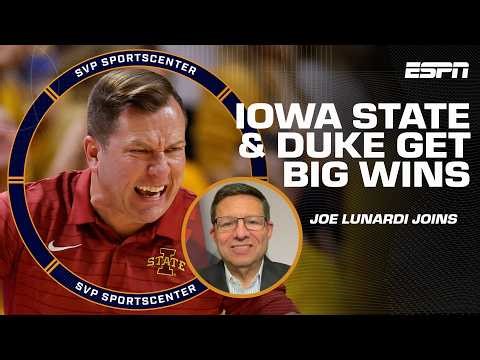 CBB Reaction 🏀 Iowa State tops Houston, Duke wins big + Bracketology with Joe Lunardi | SC with SVP
