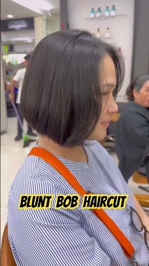Blunt bob haircut
