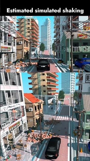 Strong M6.8 Earthquake Strikes Japan - 3D Shaking Simulation