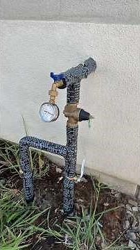 installing a new dual union pressure regulator and ball valves