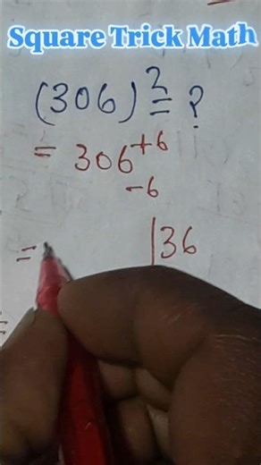 Easy Square Trick Math Math Tricks....!!!