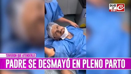 Quiso presenciar el nacimiento de su hija y mirá cómo terminó