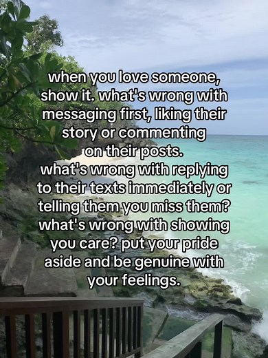 Be genuine, because life's too short to hold back your heart;)