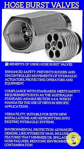 DETAILS OF HOSE BURST VALVES