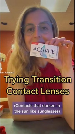 Trying Transition Contact Lenses #transitions #acuvue