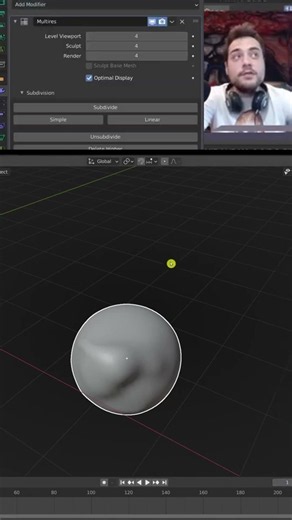 Pt 7 Multiresolution Modifier in Blender