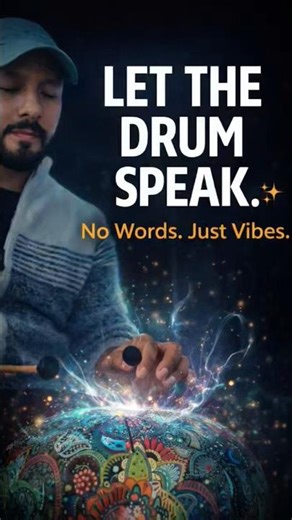 Let the drum speak. 🥁✨No words. Just pure vibration #dream
