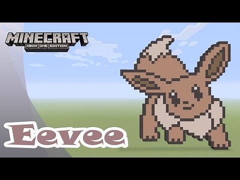 Minecraft: Pixel Art Tutorial and Showcase: Eevee (Pokemon)