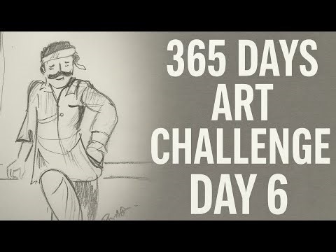 Day 6 — Simple Character Sketch | Pencil Drawing Tutorial