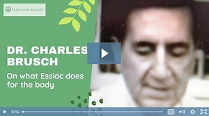 Dr Charles Brusch Speaks on Essiac Tea In this clip Dr. Charles Brusch states that Essiac tea is nontoxic and speaks to the herbal tea's benefits. Dr. Brusch researched Essiac tea from 1959 through 1967. #essiac #essiactea #renecaisse #drbrusch #drcharlesbrusch | Genuine Essiac