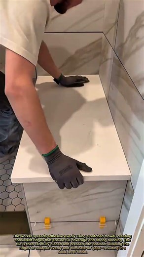 Pro Tile Setting Trick – Perfect Fit & Strong Bond Every Time!