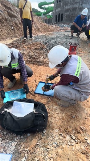 Field density testing by sand cone method #construction#civilengineering#buildingtrust