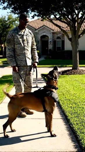 This K9 couldn't wait another second to bring his soldier home 🥹