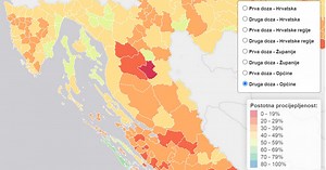 Interactive Croatian Vaccination Map Reveals Jabs by Region, County, and Municipality - Total Croatia