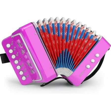 Button Accordion 10 Keys Control Accordion Include 3 Air Valve Easy To Play Lightweight Environmentally-friendly Kid Instrument For Early Childhood De - Walmart.ca