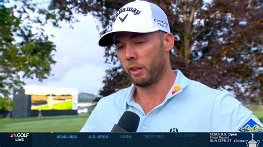 Sam Burns' resilience on a course like Oakmont has him leading the 125th U.S. Open entering Sunday. ⛳️🫡 | Golf Channel