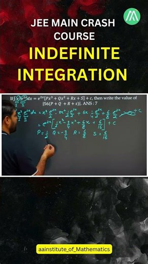JEE Main Crash Course | Indefinite Integration | Lecture 4 | Sunder Sir