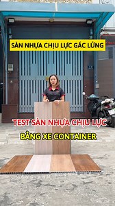 Test sàn nhựa chịu lực bằng xe container 🧐 #Hoanganhfurniture #sannhuachiuluc #sanchiuluc #sangaclung #sannhua #thicong #reels | Hoàng Anh Furniture