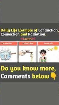 Daily life example of Conduction, Convection and Radiation #shorts #shortsfeed #youtubeshorts