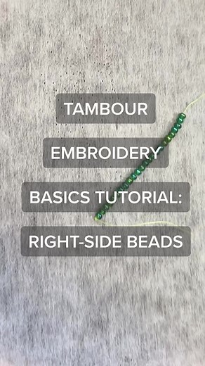 Tutorial: Attaching Beads to Fabric Using Tambour Hook