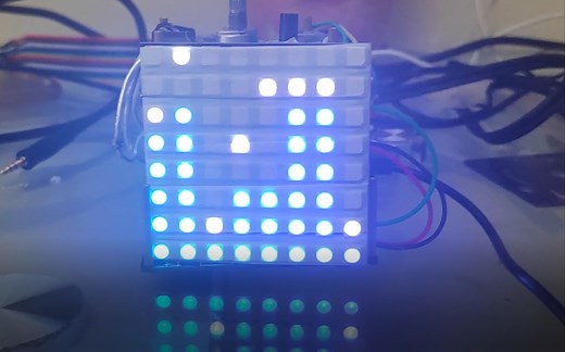 ESP32音乐频谱/温湿度显示/定时任务-WS2812