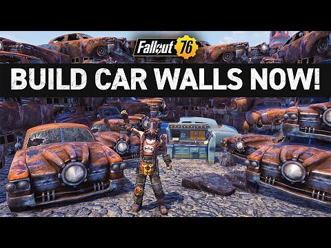 BUILDABLE CARS ADDED TO FALLOUT 76! | Make Custom Walls – Fallout 76 Atomic Shop Review