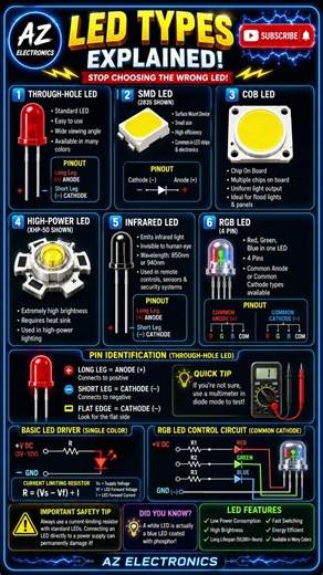 LED Types Explained! Stop Choosing the Wrong LED | Complete Beginner's Guide
