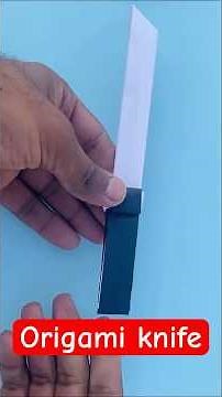 DIY Origami Knife 🔪 | No Glue, No Cutting! #shorts