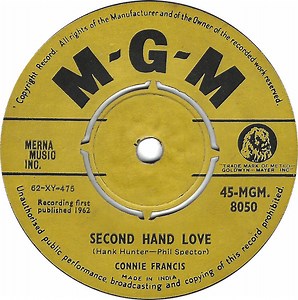 Connie Francis - Second Hand Love