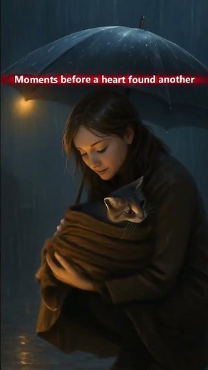 She Saw a Cat in the Rain… What Happened Next Will Melt Your Heart 💔☔🐱